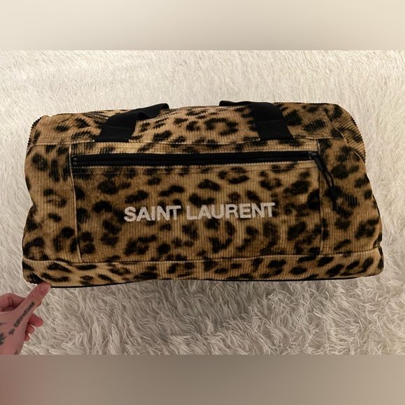 Saint Laurent YSL Nuxx duffle leopard corduroy bag. Brand new, with box. - Picture 1 of 6